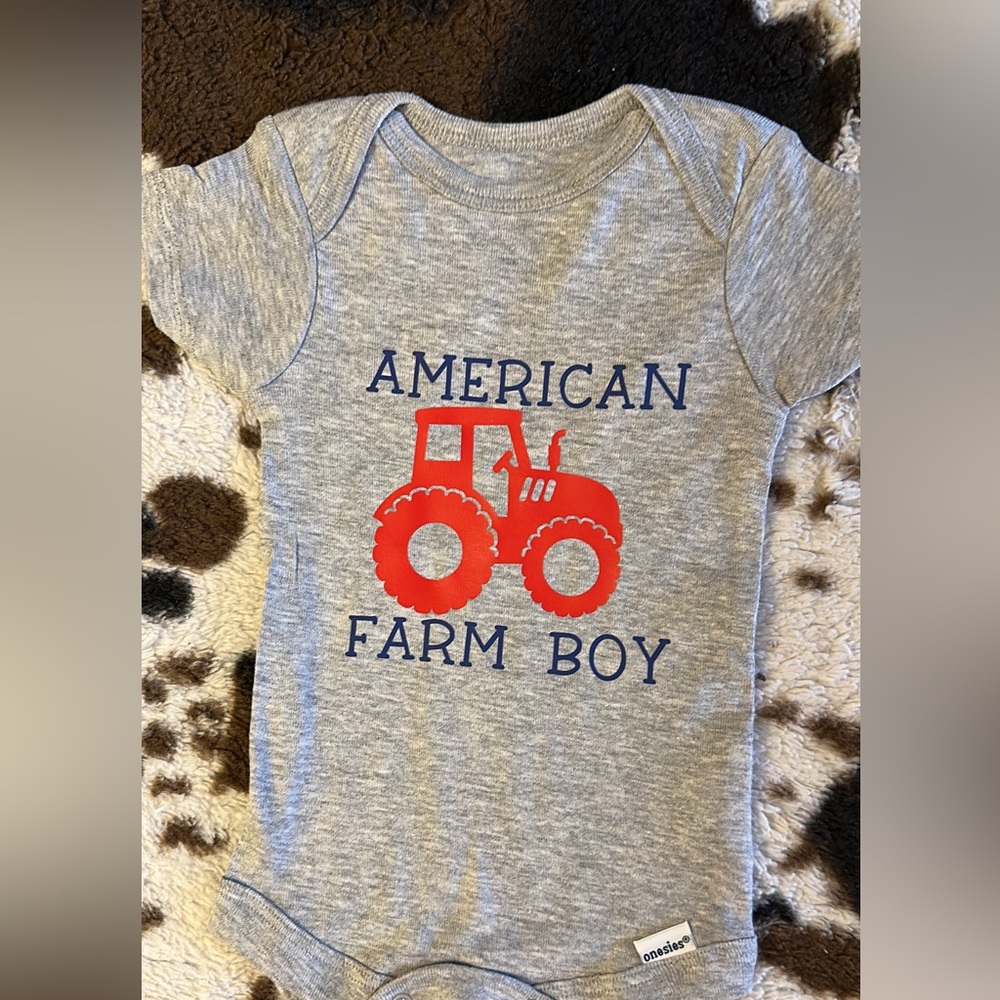 American Farm Boy Onesie